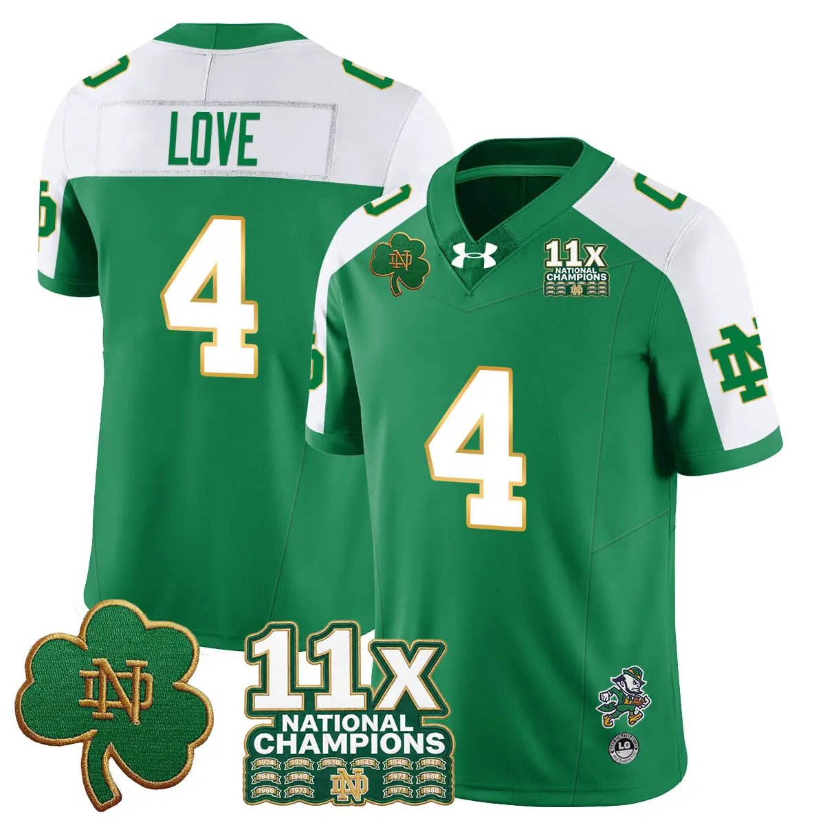 ND 11x-Time National Champions Vapor Limited Jersey by Notre Dame Fighting Irish