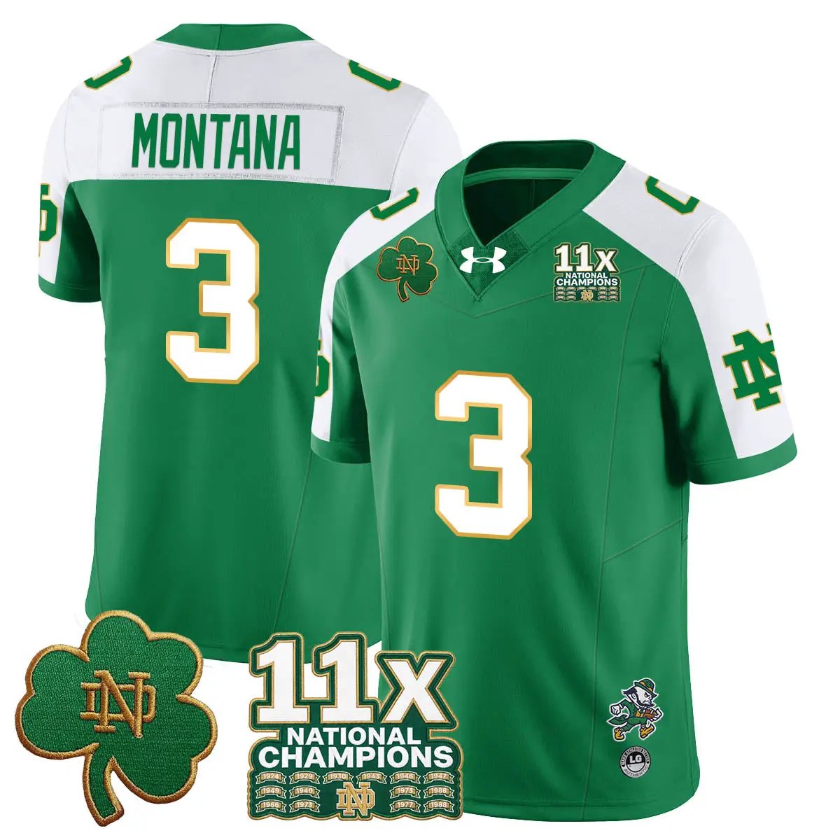 ND 11x-Time National Champions Vapor Limited Jersey by Notre Dame Fighting Irish