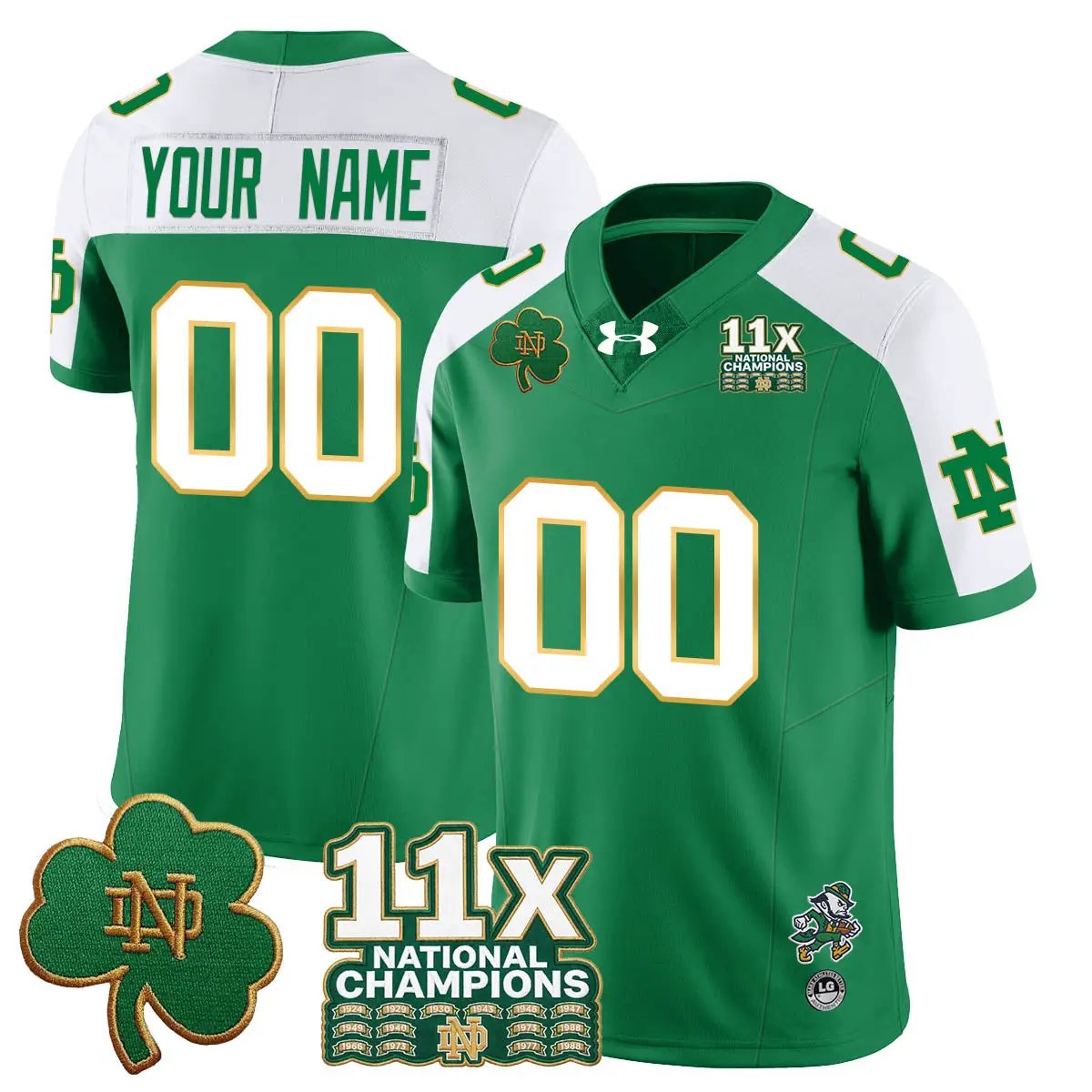 ND 11x-Time National Champions Vapor Limited Jersey by Notre Dame Fighting Irish