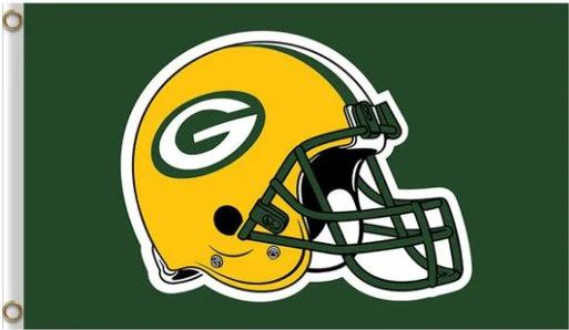 Green Bay Packers Helmet Flag 3X5 Ft Polyester Banner USA 90x150cm by flagsjustdoit