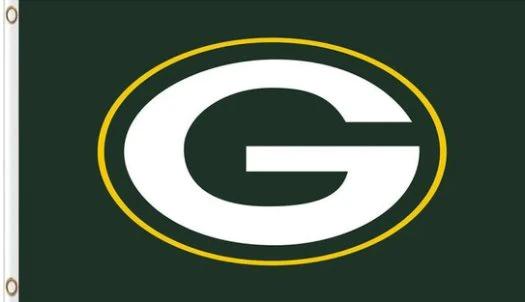 Green Bay Packers Logo Flag 3X5 Ft Polyester Banner USA 90x150cm by flagsjustdoit