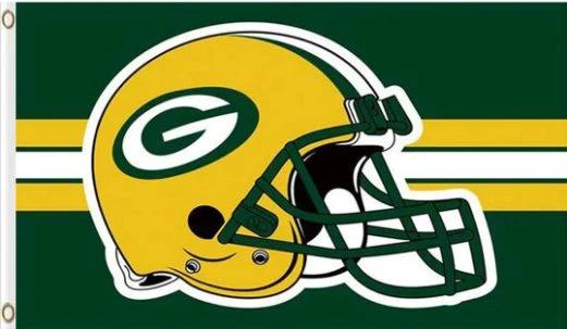 Green Bay Packers Logo US Flag 3X5 Ft Polyester Banner USA 90x150cm by flagsjustdoit