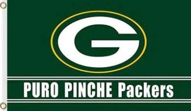 Green Bay Packers Puro Pinche Flag 3X5 Ft Polyester Banner USA 90x150cm by flagsjustdoit