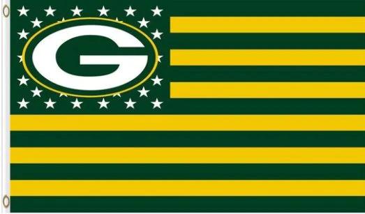 Green Bay Packers Star Flag 3X5 Ft Polyester Banner USA 90x150cm by flagsjustdoit