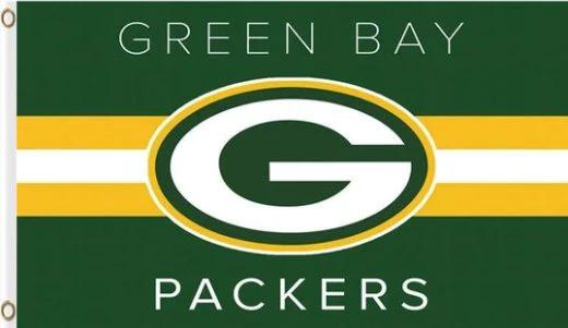 Green Bay Packers Team Flag 3X5 Ft Polyester Banner USA 90x150cm by flagsjustdoit