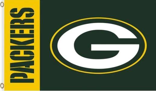 Green Bay Packers Team US Sport Flag 3X5 Ft Polyester Banner USA 90x150cm by flagsjustdoit