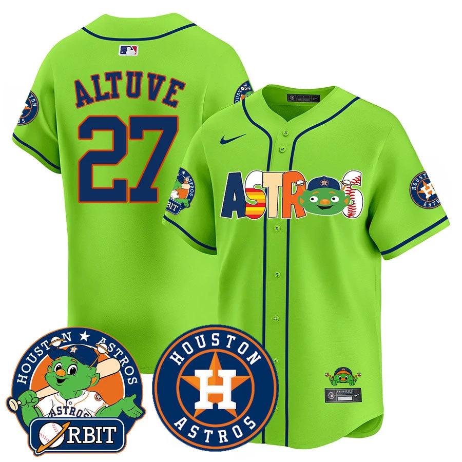 Houston Astros Orbit Vapor Premier Jersey - All Stitched by Houston Astros