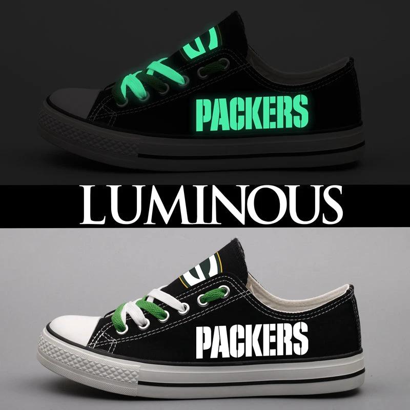 Green Bay Packers Low Top Canvas Sport Sneakers Shoes For Men Women Fans by Crocs