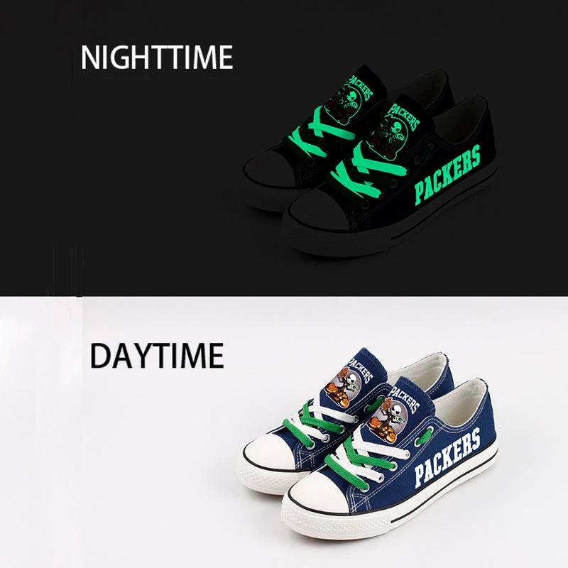 Green Bay Packers Low Top Canvas Sport Sneakers Shoes For Men Women Fans by Crocs