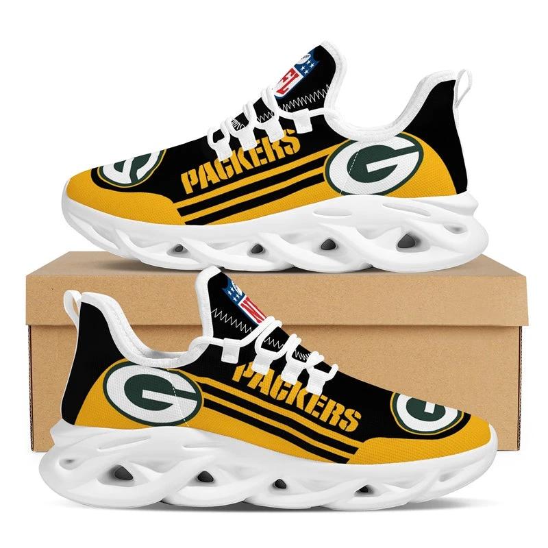 Green Bay Packers Max Soul Sneakers Shoes Elevate Your Every Step by Crocs