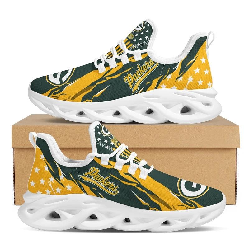 Green Bay Packers Max Soul Sneakers Shoes Elevate Your Every Step by Crocs