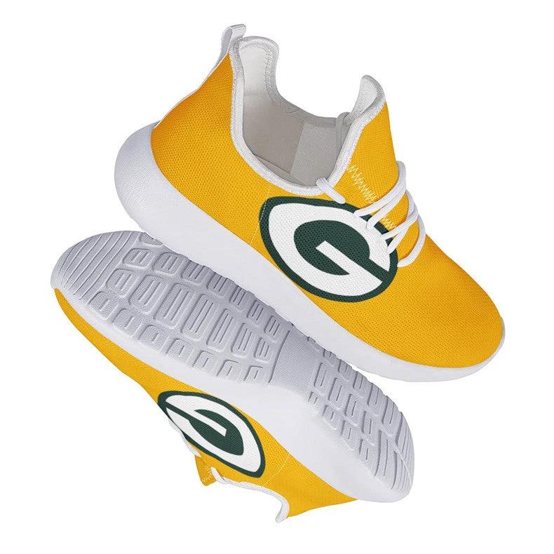 Green Bay Packers Yellow Team Logo Limited Sneaker Shoes For Men Women Fans by Crocs