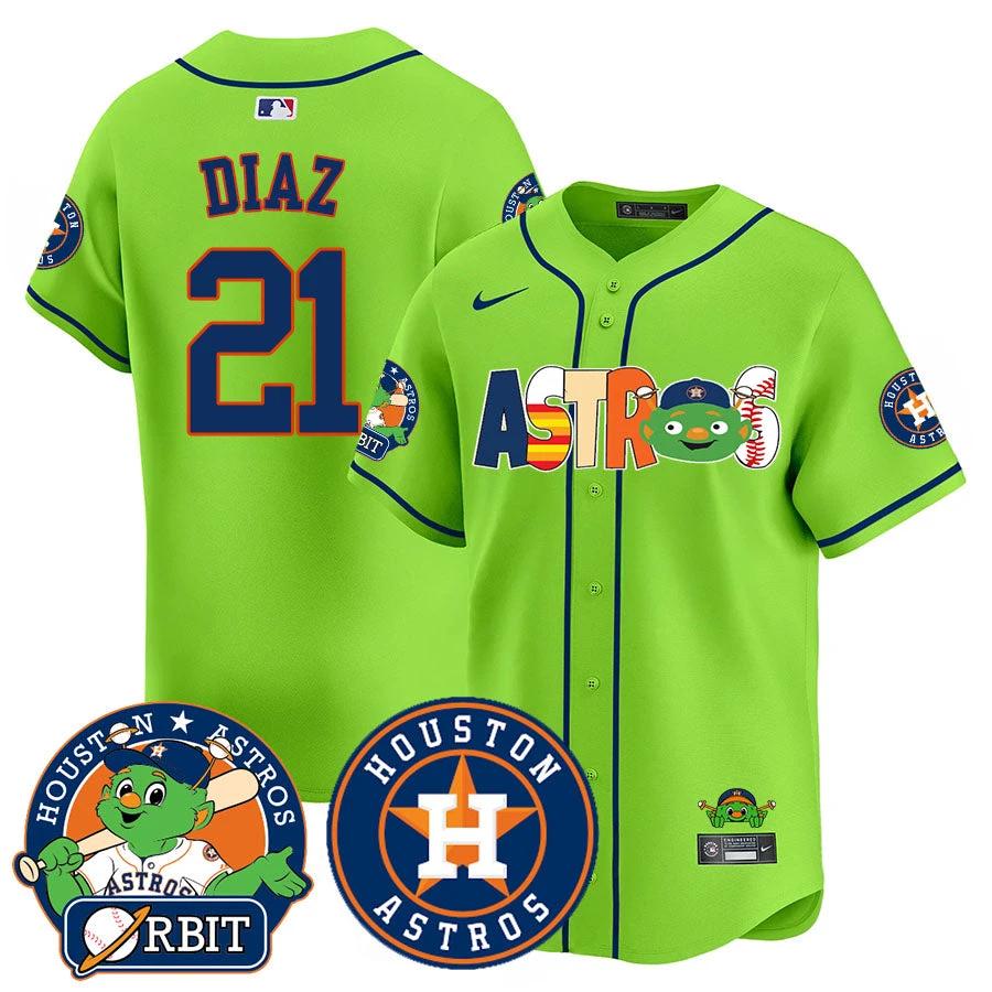 Houston Astros Orbit Vapor Premier Jersey - All Stitched by Houston Astros