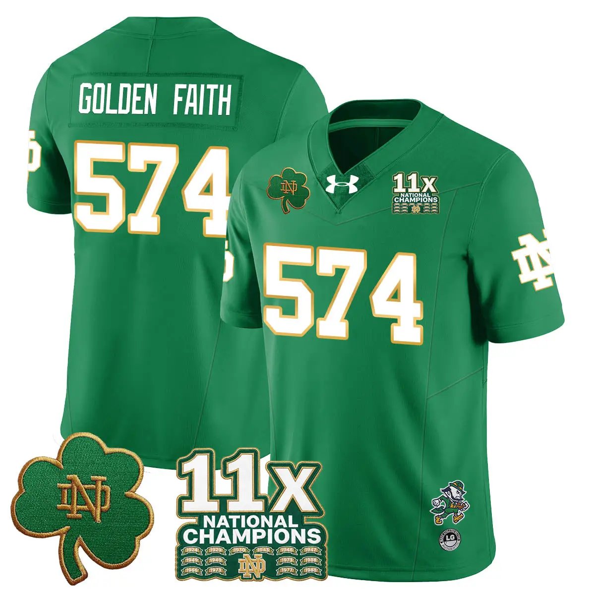 ND 11x-Time National Champions Vapor Limited Jersey by Notre Dame Fighting Irish