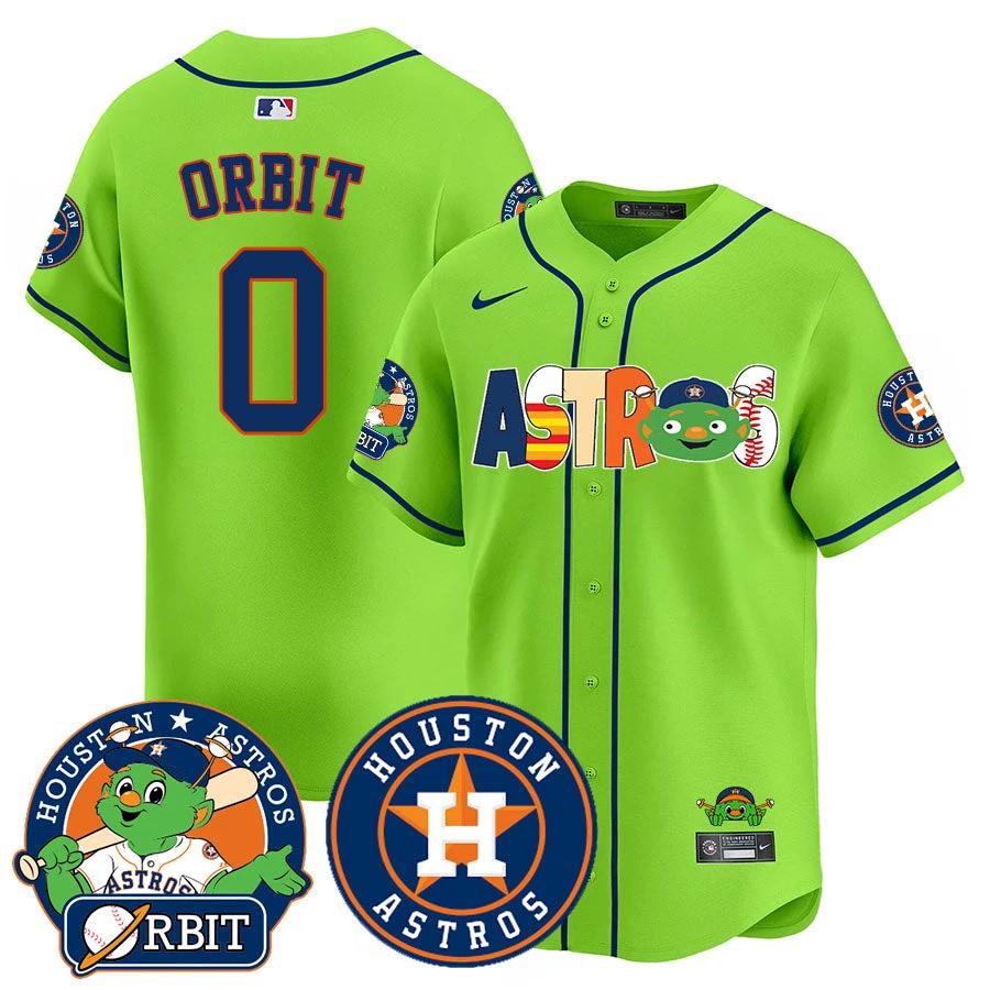 Houston Astros Orbit Vapor Premier Jersey - All Stitched by Houston Astros