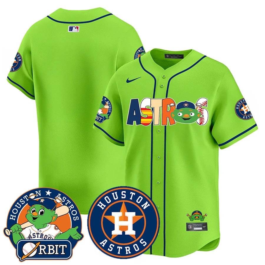 Houston Astros Orbit Vapor Premier Jersey - All Stitched by Houston Astros