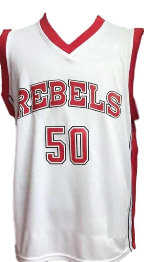 Greg Anthony Jersey #50 Rebels College Basketball Sewn White by My store basketball