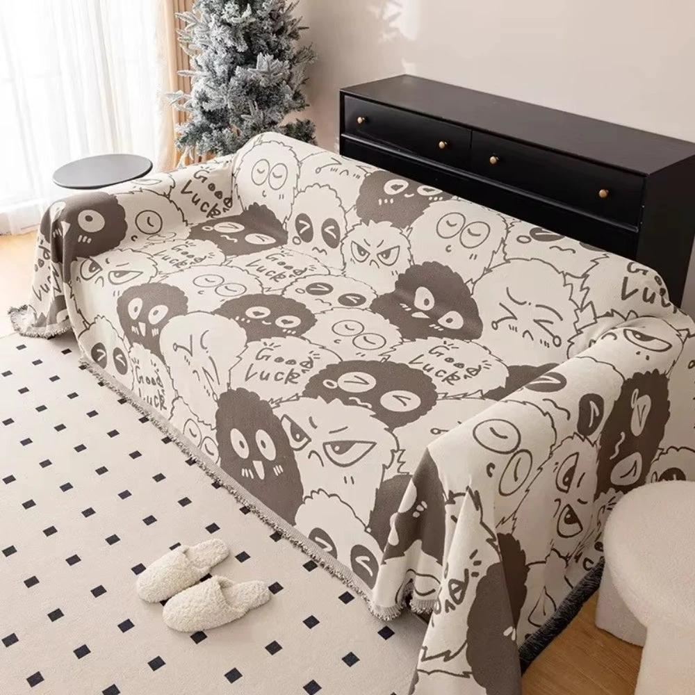 Gremlin Cartoon Chenille Sofa Cover by Casa & Beyond