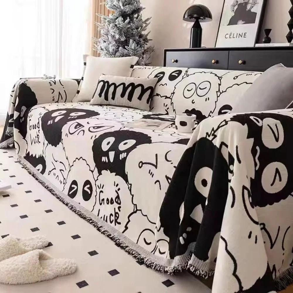 Gremlin Cartoon Chenille Sofa Cover by Casa & Beyond