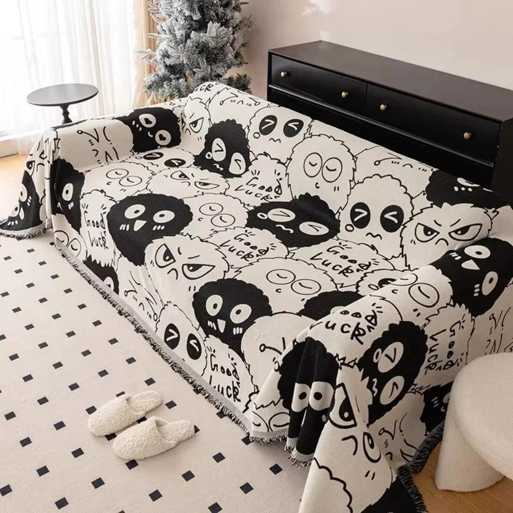Gremlin Cartoon Chenille Sofa Cover by Casa & Beyond