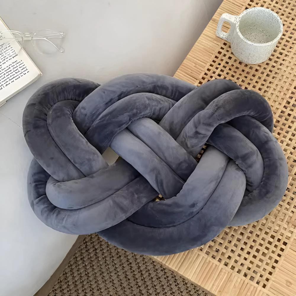 Braided Plush Cushion by Casa & Beyond