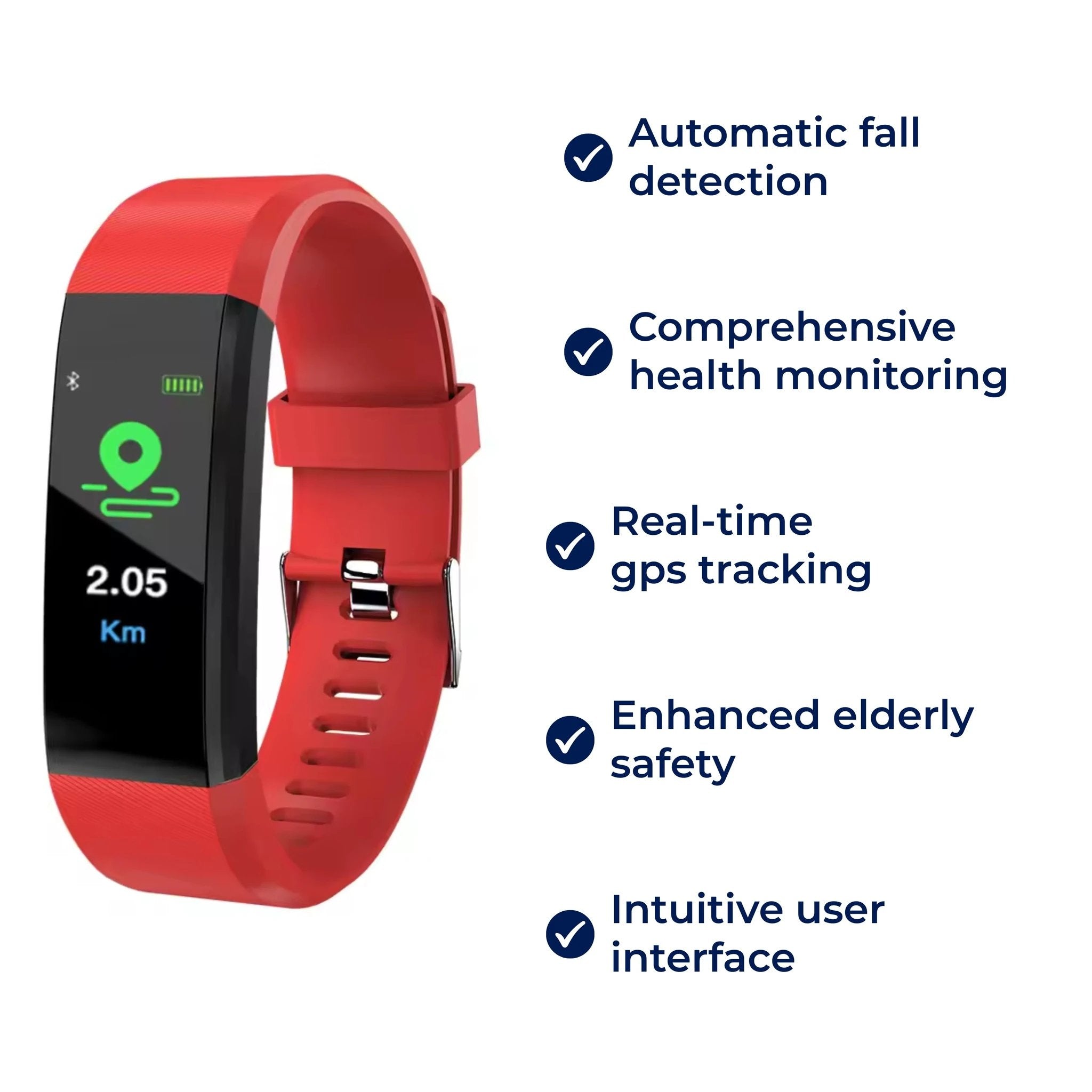 GuardianTime | Smartwatch for Seniors – Fall Detection – Health Monitoring – GPS Tracker – Elderly Safety Bowlift by Bowlift