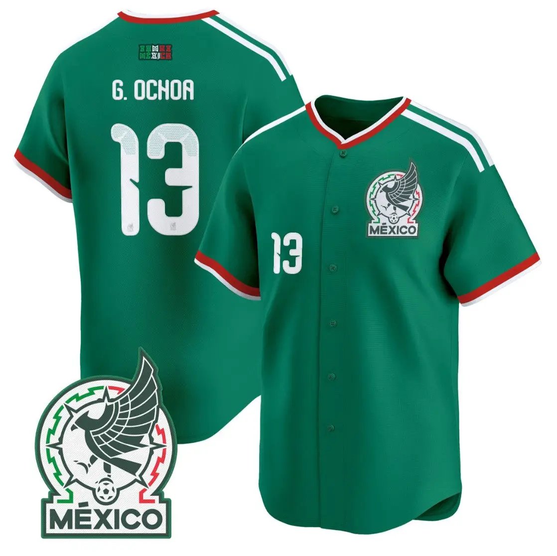 Guillermo Ochoa Jersey #13 Mexico 2026 National Team Vapor Baseball Stitched by My Store