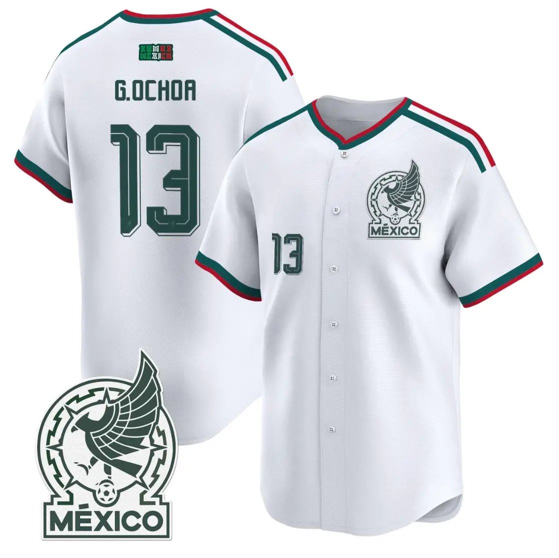 Guillermo Ochoa Jersey #13 Mexico 2026 National Team Vapor Baseball Stitched by My Store
