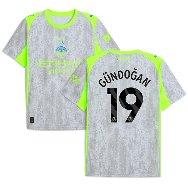 Gundogan 19 Manchester City 2025-26 Third Men Jersey – Gray by Soccer Jersey
