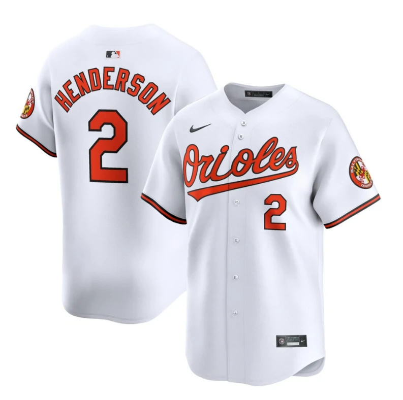 Gunnar Henderson Jersey #2 Baltimore Orioles White - All Stitched by My Store