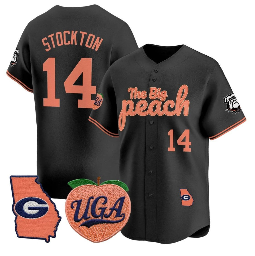 Gunner Stockton Jersey #14 Georgia Bulldogs The Big Peach Baseball Stitched by My Store