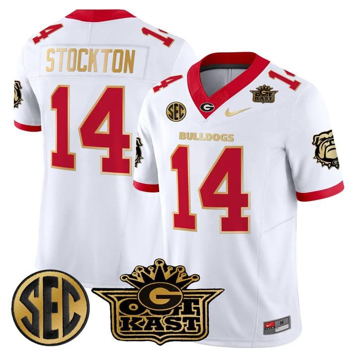 Gunner Stockton Jersey #14 Outkast x Georgia Bulldogs Limited Stitched by My Store NCAA Football Jerseys