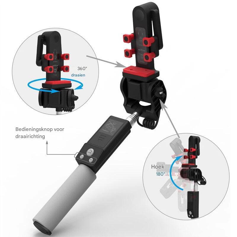 Selfie Stick "Image Arc" with 360° Rotation & Bluetooth Remote Control by BowLift