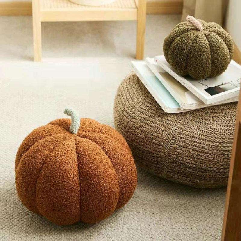 Fluffy Pumpkin Cushion by Bowlift