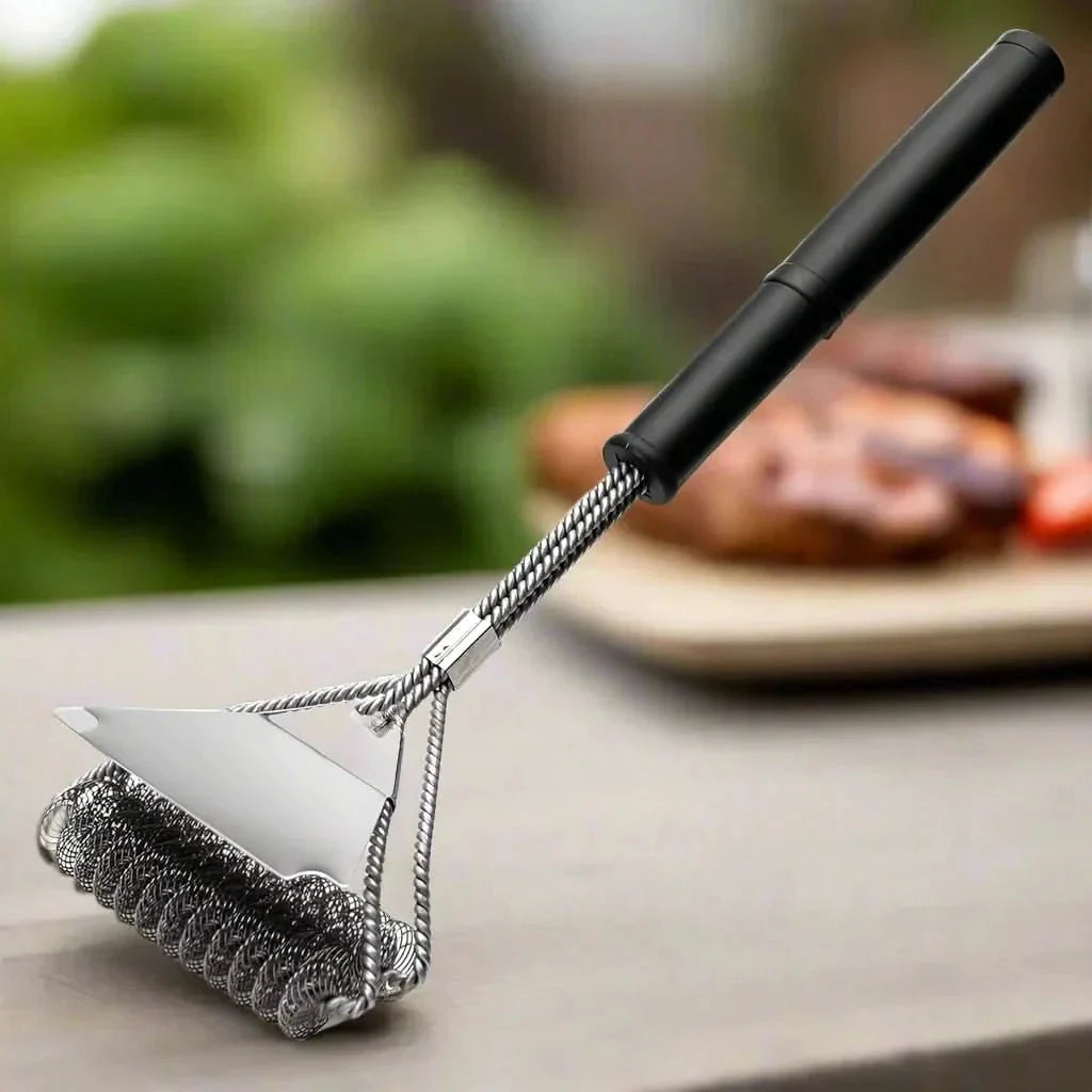 GrillMaster Bristle-Free Brush – Safe & effective for all grill grates by BowLift