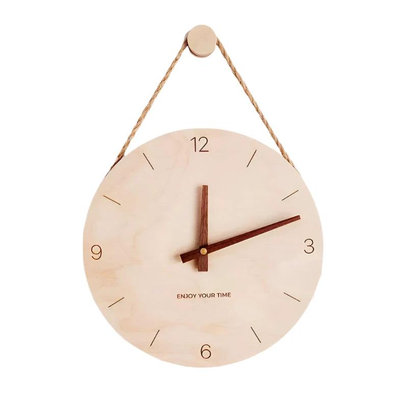 WoodHush Minimalist Wall Clock Bowlift by Bowlift