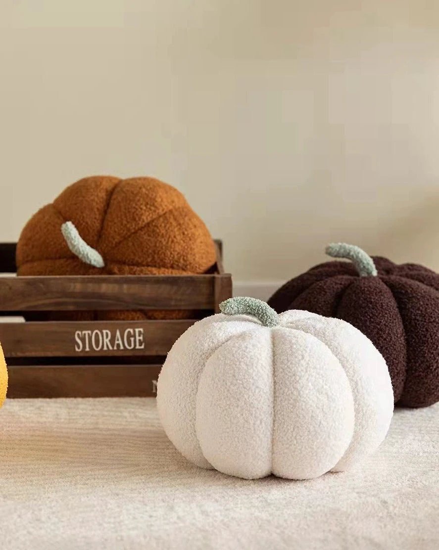 Fluffy Pumpkin Cushion by Bowlift