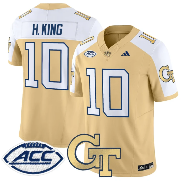 Haynes King Jersey #10 Georgia Tech Yellow Jackets 2025 Stitched by My Store NCAA Football Jerseys