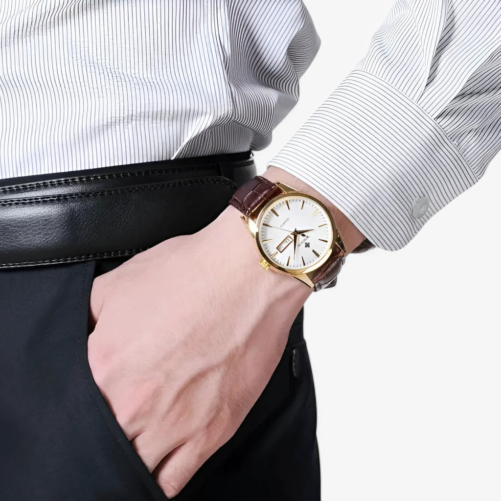 Renzo | Classic Luxury Leather Watch – Timeless Elegance for Every Occasion by BowLift