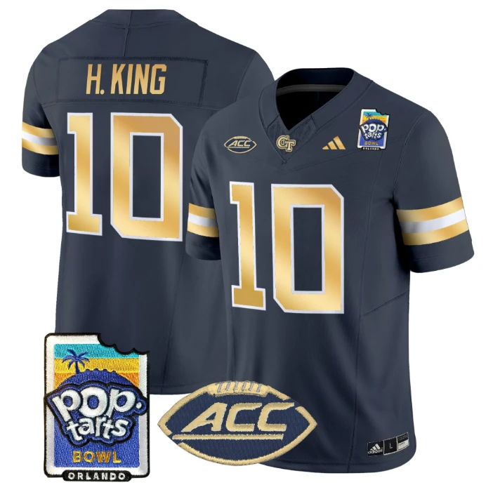Haynes King Jersey #10 Georgia Tech Jackets Pop-Tarts Bowl Stitched by My Store NCAA Football Jerseys