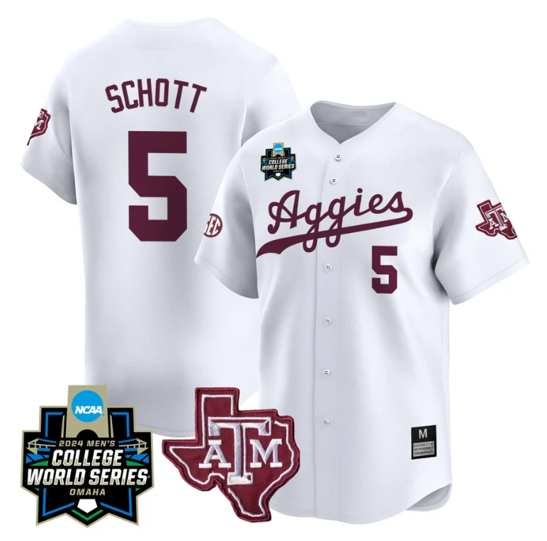Jace Laviolette Jersey #17 Texas AM Aggies 2024 College World Series Vapor Premier Limited NCAA Baseball Stitched Black Gold by My Store