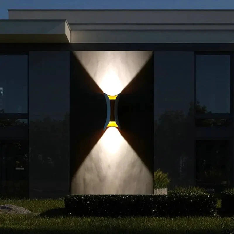Colorful LED Outdoor Wall Light Bowlift by Bowlift