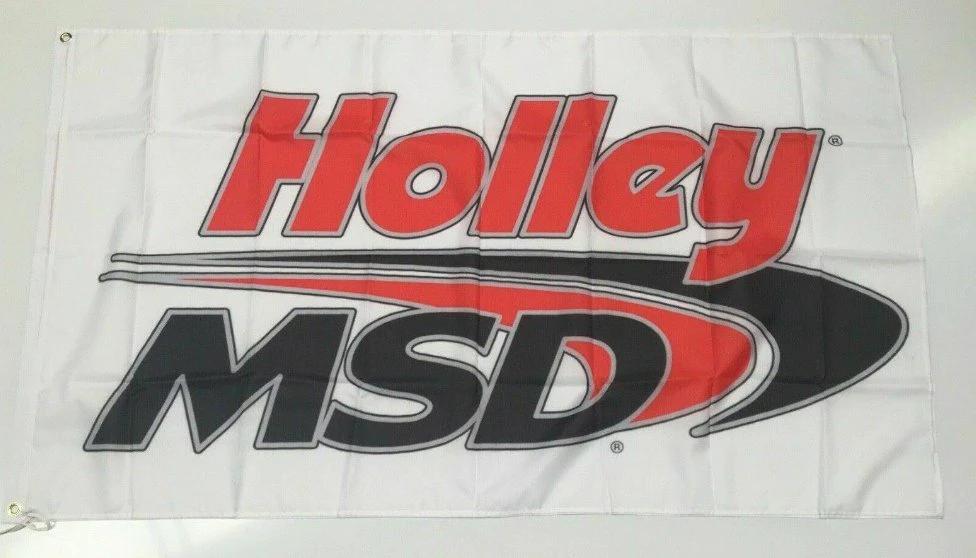 HOLLEY MSD Style 3 Banner Flag Car Carburettor Ford Holden Mechanic Workshop 3x5ft by flagsjustdoit