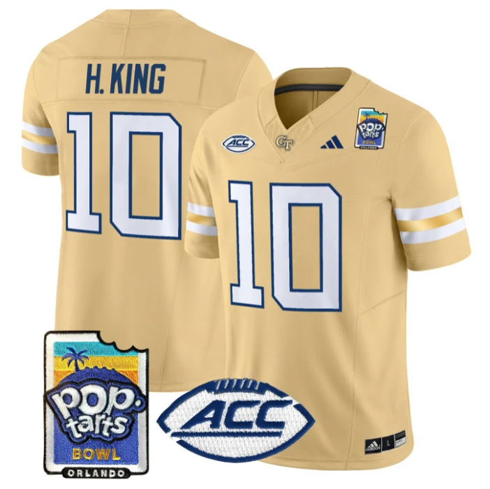 Haynes King Jersey #10 Georgia Tech Jackets Pop-Tarts Bowl Stitched by My Store NCAA Football Jerseys