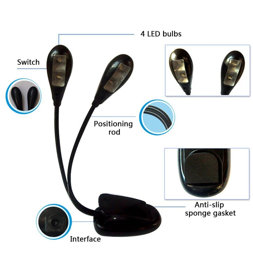 Music Stand Light - Clip On Music Santd Light by BowLift