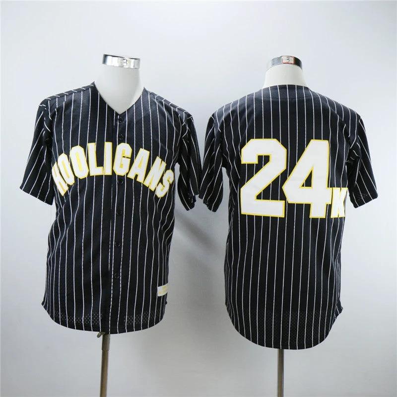 Hooligans #24K Bruno Mars Movie Baseball Jersey Black by My Store