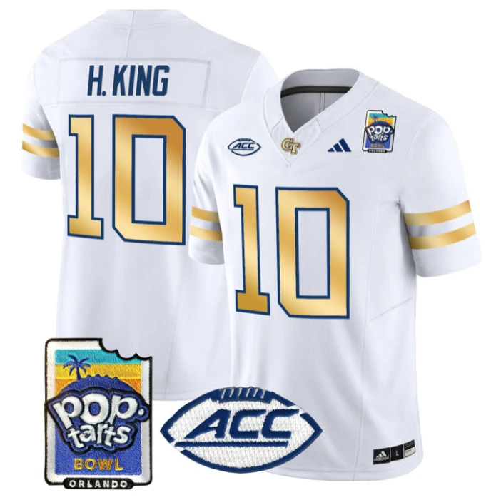 Haynes King Jersey #10 Georgia Tech Jackets Pop-Tarts Bowl Stitched by My Store NCAA Football Jerseys