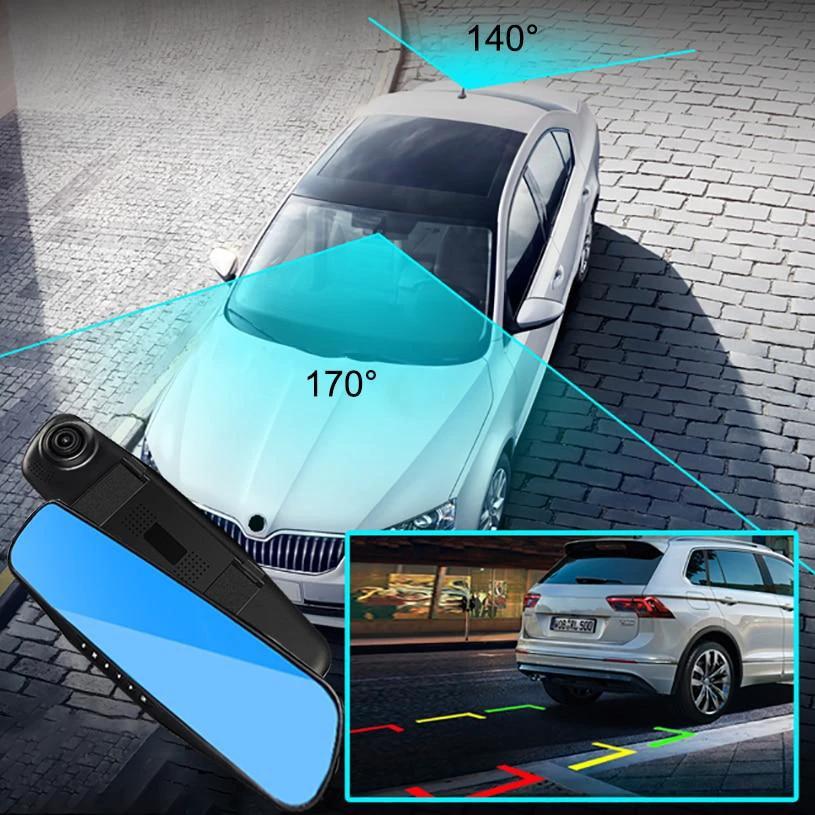 Dual Lens DashCam Vehicle Front and Rear Car Camera HD 1080P Video Recorder by BowLift