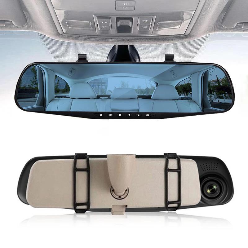 Dual Lens DashCam Vehicle Front and Rear Car Camera HD 1080P Video Recorder by BowLift