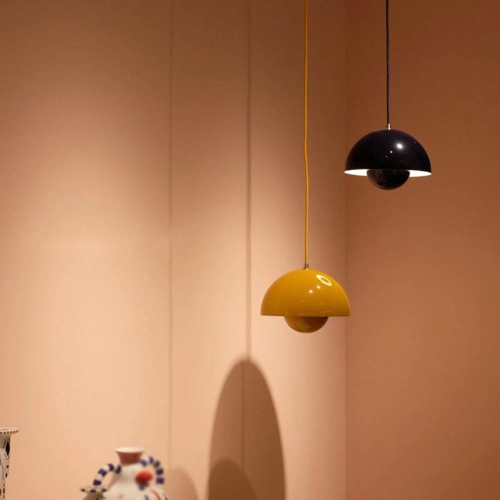 Half-Circle Colourful Chandelier – Modern Scandinavian Ceiling Light for Dining, Living & Office by BowLift